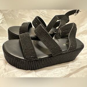 Elegant Black Studded Sandals